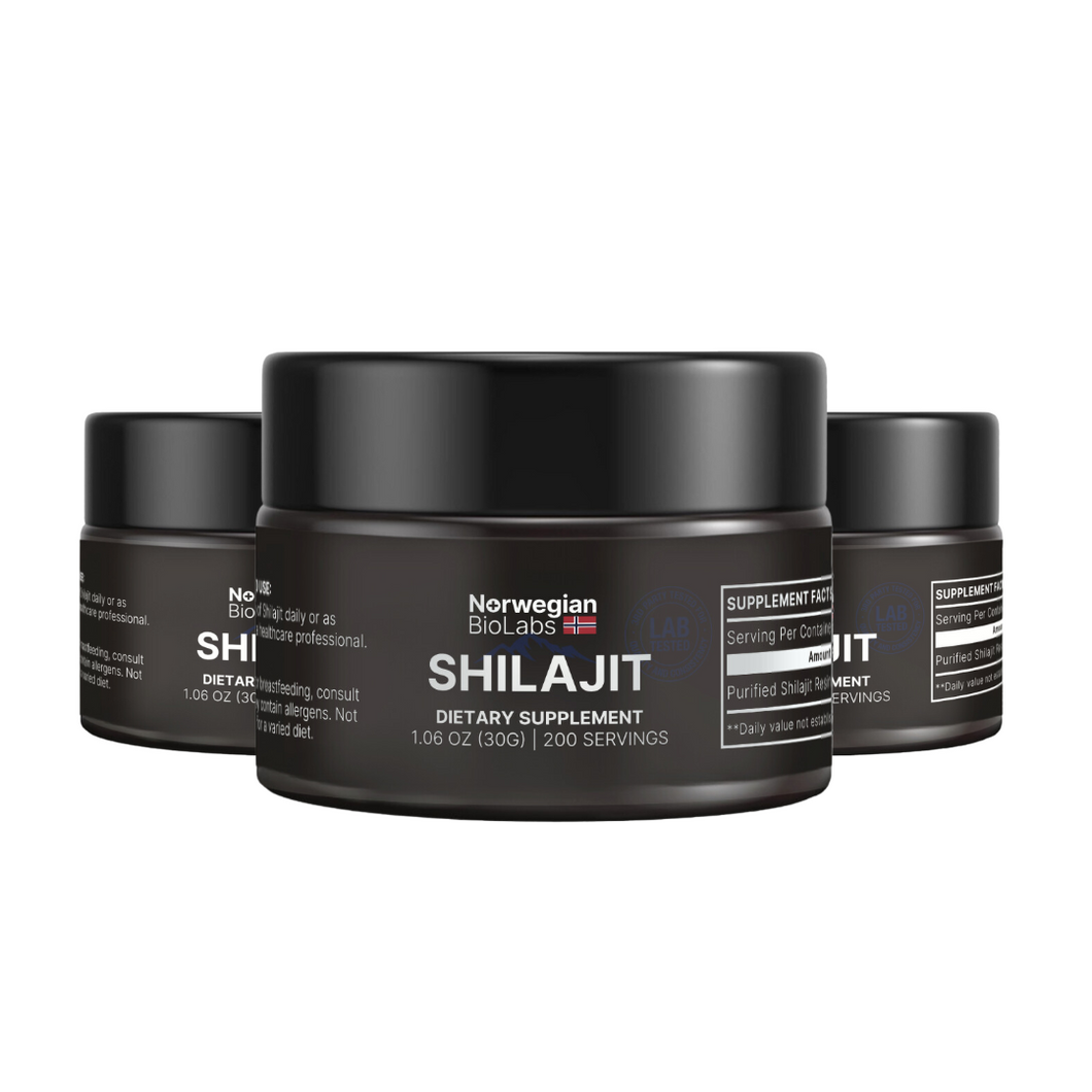 3x Norwegian BioLabs Shilajit